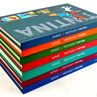 HERGE - PRZYGODY TINTINA. TOMY 1–7. PIERWSZE WYDANIA ZBIORCZE INTEGRAL