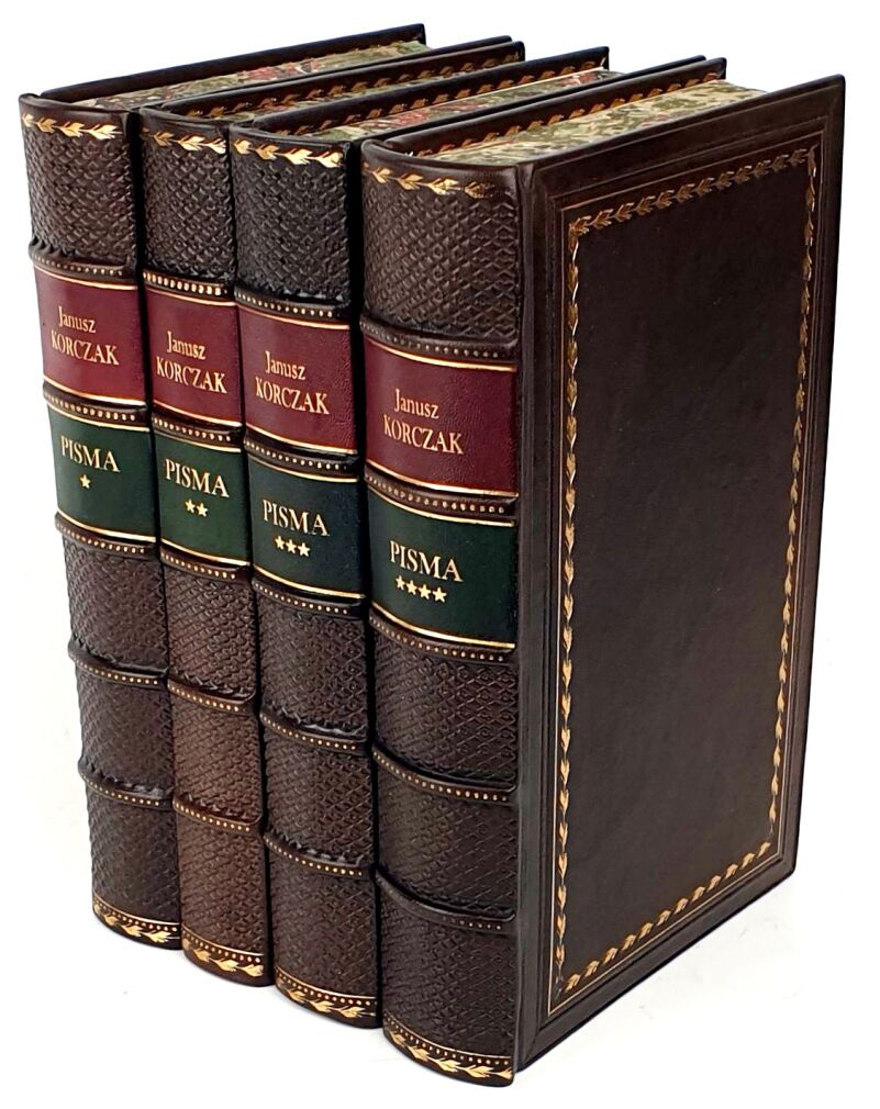 KORCZAK- PISMA t.1-4 [komplet w 4 wol.] skóra