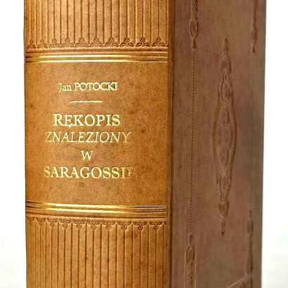 POTOCKI - RĘKOPIS ZNALEZIONY W SARAGOSSIE t.1-3 [komplet w 1 wol.] wyd. 1950r. ilustrował Antoni Uniechowski