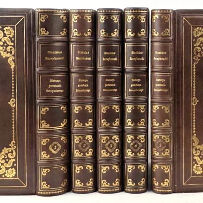 BARZYKOWSKI - HISTORYA POWSTANIA LISTOPADOWEGO t.1-5 [komplet w 5 wol.] Poznań 1883-1884.