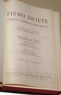 PISMO ŚWIĘTE  ks. JAKUBA WUJKA wyd. 1962r. - 2