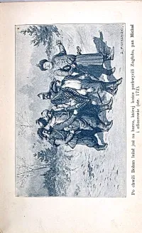 SIENKIEWICZ- OGNIEM I MIECZEM z 8 rysunkami Antoniego Piotrowskiego. Oprawa sygnowana: Karol Wójcik - 6