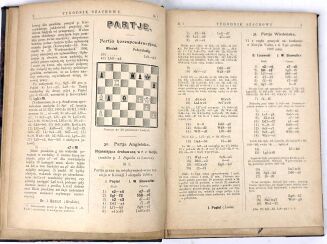 [PIERWSZE POLSKIE CZASOPISMO SZACHOWE] TYGODNIK SZACHOWY R. 2. Nr 1-2, 5-26. Warszawa 1899 - 4