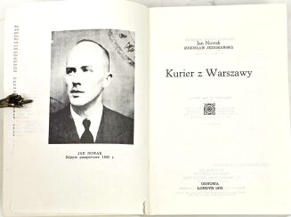 NOWAK [JEZIORAŃSKI]- KURIER Z WARSZAWY. Wyd. 1. Londyn 1978 - 2