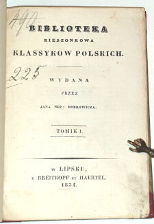 KRASICKI - DZIEŁA IGNACEGO KRASICKIEGO Tom I-X [w 5 wol.] 1840r. - 3