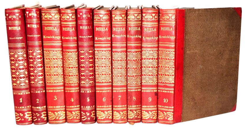 KRASICKI - DZIEŁA IGNACEGO KRASICKIEGO Tom I-X [w 5 wol.] 1840r.