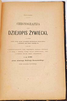 RADWAŃSKI- DZIEJOPIS ŻYWIECKI 1866 - 3
