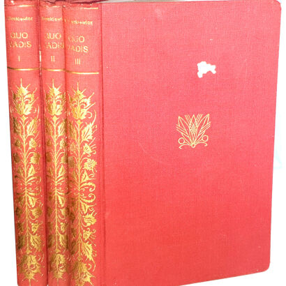 SIENKIEWICZ- QUO VADIS t.1-3 [komplet w 1 wol.] wyd. 1933