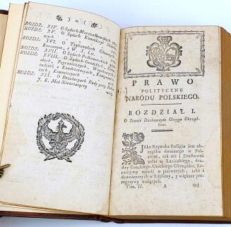 SKRZETUSKI- PRAWO POLITYCZNE NARODU POLSKIEGO T. 1-2 (komplet w 2 wol.). wyd. 1782-4 - 8