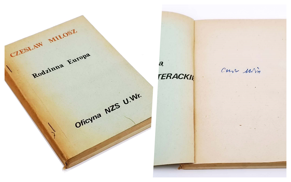 MIŁOSZ- RODZINNA EUROPA autograf Autora