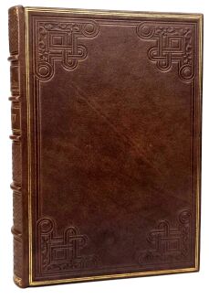 LA FONTAINE- BAJKI, il. Grandeville, luksusowa oprawa skórzana - 3