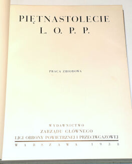 XV LECIE L.O.P.P. 1923-1938 piękny album, rzadki wariat oprawy - 3