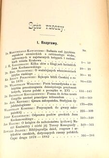 [PRZYCZYNEK DO GWARY ZAKOPIAŃSKIEJ] ROZPRAWY I SPRAWOZDANIA Z POSIEDZEŃ WYDZIAŁU FILOLOGICZNEGO. TOM X wyd. 1884 - 3