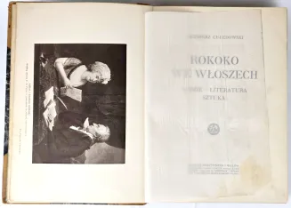 CHŁĘDOWSKI- ROKOKO WE WŁOSZECH wyd. 1915, oprawa sygnowana Robert Jahoda - 5
