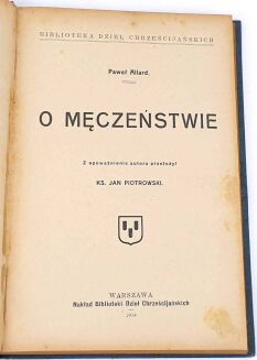 ALLARD- O MĘCZEŃSTWIE 1914 oprawa - 3