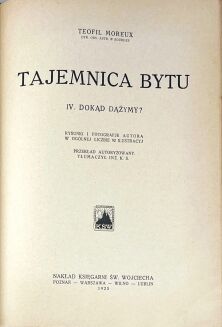 MOREUX- TAJEMNICA BYTU t.I-IV [komplet] - 10