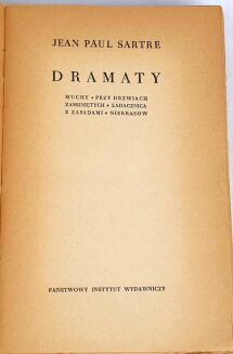 SARTRE - DRAMATY wyd.I - 3