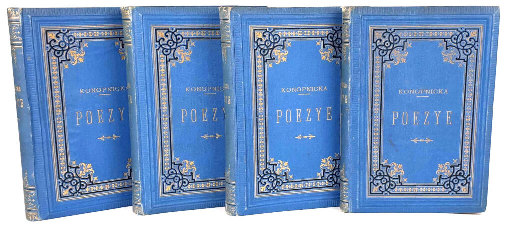 KONOPNICKA- POEZYE serya I-IV piękna oprawa