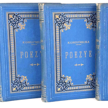 KONOPNICKA- POEZYE serya I-IV piękna oprawa