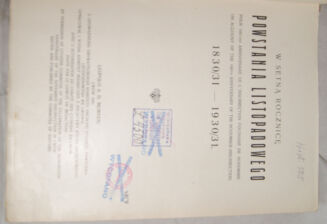 POWSTANIE LISTOPADOWE 1830/31 W setną rocznicę powstania listopadowego ilustracje - 3