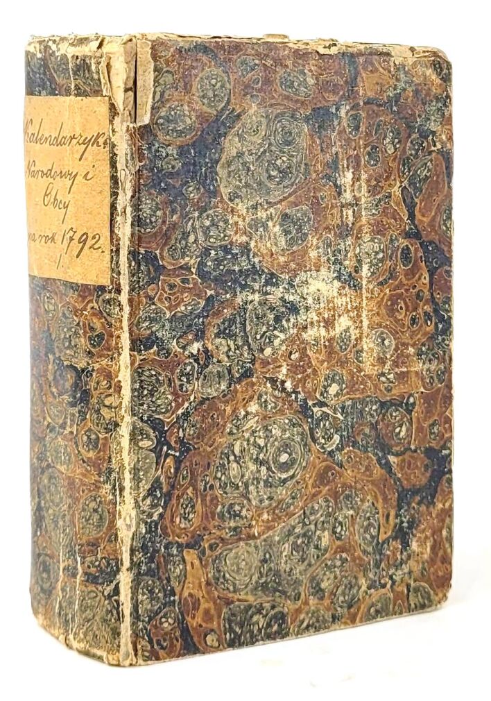 [KONSTYTUCJA 3 MAJA 1791]. KALENDARZYK NARODOWY I OBCY Warszawa 1791/2, suplement