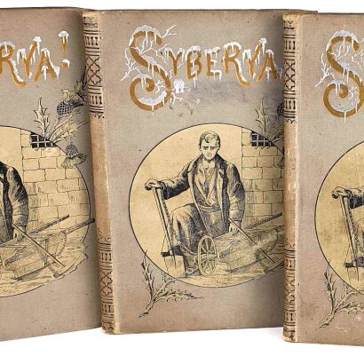 KENNAN- SYBERYA T.1-3 [komplet] wyd. Lwów 1895r., oprawa Żenczykowski