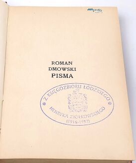 DMOWSKI - PISMA 9 wol. 1938r. OPRAWA WYDAWNICZA, list kardynała Józefa Glempa - 5