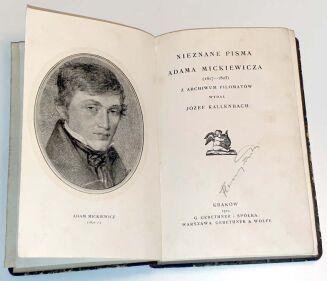 KALLENBACH - NIEZNANE PISMA ADAMA MICKIEWICZA (1817-1823) - 2