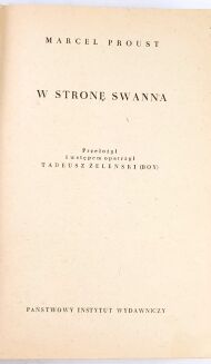 PROUST- W POSZUKIWANIU STRACONEGO CZASU t. 1-7 (komplet), wyd.1 - 2