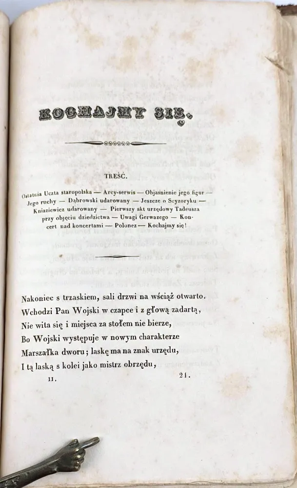 MICKIEWICZ - PAN TADEUSZ  t.1-2 [komplet w 1 wol.]. Paryż 1834, wyd.1 - 13