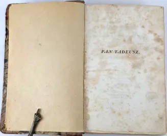 MICKIEWICZ - PAN TADEUSZ  t.1-2 [komplet w 1 wol.]. Paryż 1834, wyd.1 - 6