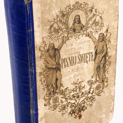 HOFFMANOWA- PISMO ŚWIĘTEJ Z KSIĄG STAREGO I NOWEGO ZAKONU MATKOM I DZIECIOME t.1-2 [komplet w 1 wol.] wyd. 1849r. oprawa wydawnicza