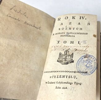 KAWALEWSKI - ROK IV KAZAŃ RÓŻNYCH Z KONRADA KAWALEWSKIEGO REFORMATA. T. I–III, 1826–1827. - 3