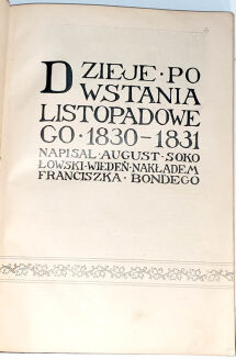 SOKOŁOWSKI- DZIEJE POWSTANIA LISTOPADOWEGO 1830-1831 - 3