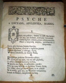 PSYCHE Z LUCYANA, APULEIUSZA, MARINA... HIPOLIT Y ANDROMACHA Starodruk polski LIPSK 1752r. PÓŁSKÓREK - 5