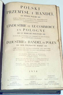 POLSKI PRZEMYSŁ I HANDEL Księga adresowa 1930 - 3