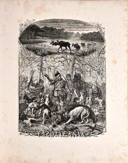 POL- ROK MYŚLIWCA wyd. 1870 z rysunkami Kossaka. Oprawa: Introligator A. Getritz we Lwowie - 10