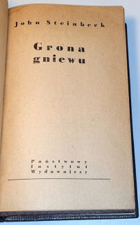 STEINBECK- GRONA GNIEWU wyd. 1 - 4
