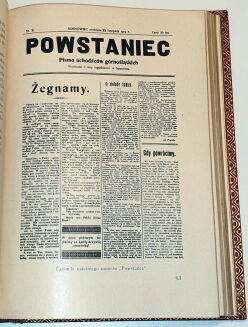 LUDYGA-LASKOWSKI - MATERJAŁY DO HISTORJI POWSTAŃ ŚLĄSKICH t. I 1919-1920 oprawa luksusowa skóra z epoki, futerał  - 12