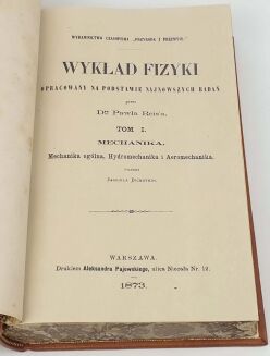 REIS - WYKŁAD FIZYKI t.1-3 [komplet w 1 wol.] Warszawa 1874 - 4