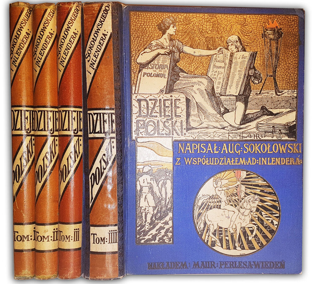 SOKOŁOWSKI - DZIEJE POLSKI T.1-4 (komplet) wyd. 1896r.