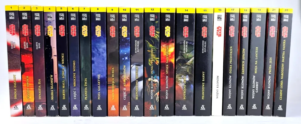 Kolekcja książek STAR WARS - 21 tomów kolekcja