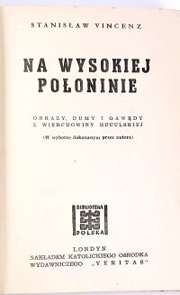 VINCENZ - NA WYSOKIEJ POŁONINIE - 2