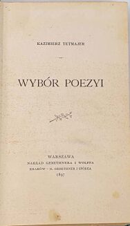 TETMAJER - WYBÓR POEZYI - 3
