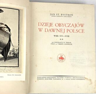 BYSTROŃ- DZIEJE OBYCZAJÓW W DAWNEJ POLSCE. WIEK XVI-XVIII setki ilustracji - 18
