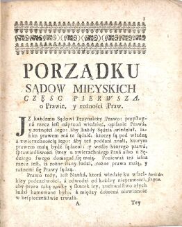 GROICKI - ZBIÓR ROZPRAW DOTYCZĄCYCH MAGDEBURSKIEGO PRAWA MIEJSKIEGO Przemyśl 1760 - 6