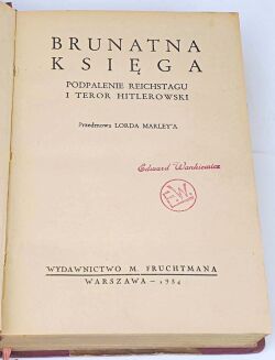 BRUNATNA KSIĘGA. PODPALENIE REICHSTAGU I TERROR HITLEROWSKI - 4