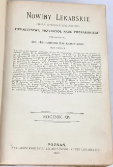 NOWINY LEKARSKIE. R. XIV. Poznań 1902 - 2