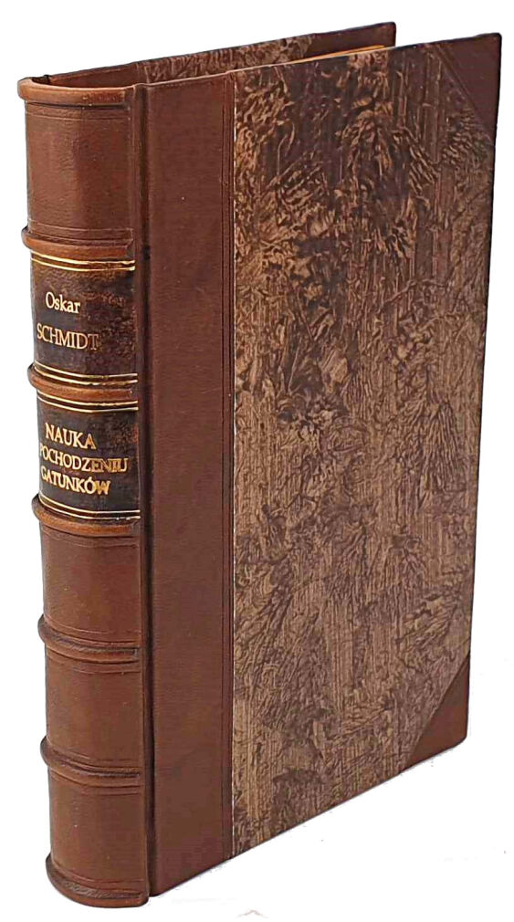 SCHMIDT - NAUKA O POCHODZENIU GATUNKÓW I DARWINIZM drzeworyty 1875r.