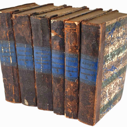 HOMER, KWINTUS KALABER, PRZYBYLSKI - PAMIĘTNIK DZIEJÓW BOCHATYRSKICH [!] Z WIEKU GRAYSKOTRSKIEGO W ŚPIEWACH HOMERA I KWINTA 6wol., ryciny, 1814-16